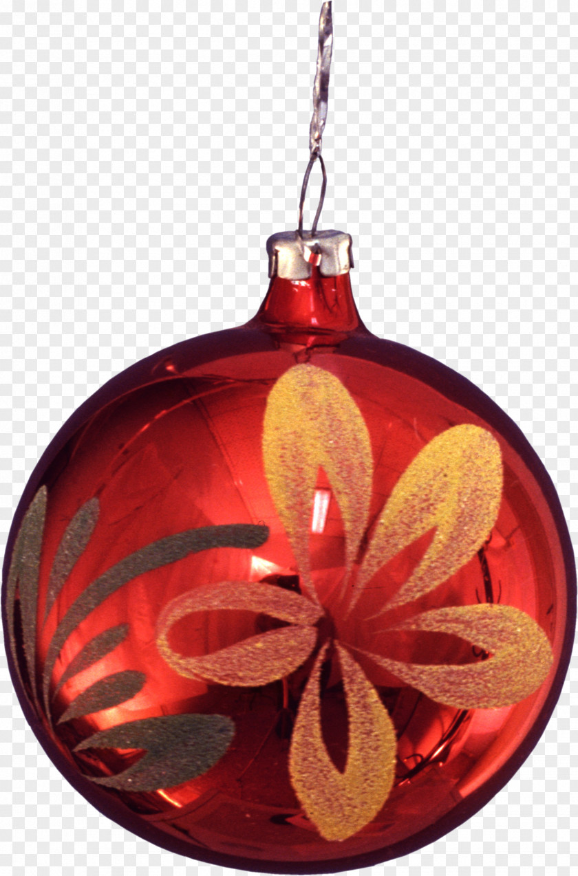New Year Red Christmas Ornament Tree Toy PNG