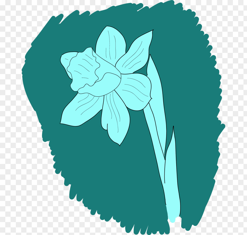 Drawings Of Daffodils Drawing I Wandered Lonely As A Cloud Line Art Clip PNG