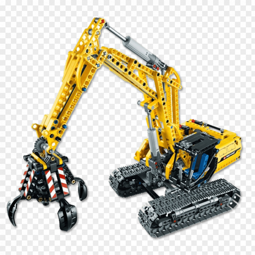 Excavator Lego Technic Construction Set Minifigure PNG