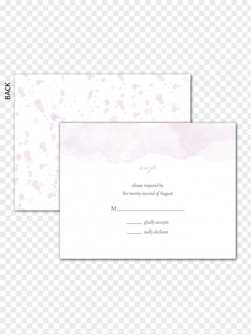 Watercolor Envelope Paper Pink M Font PNG