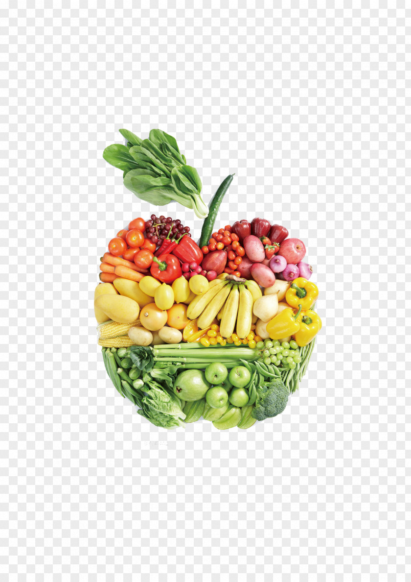 Apple Composed Of Fruits And Vegetables Organic Food Local Meal Health PNG