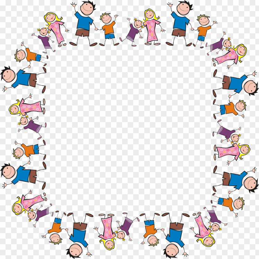 Cartoon Picture Frame Family Clip Art PNG