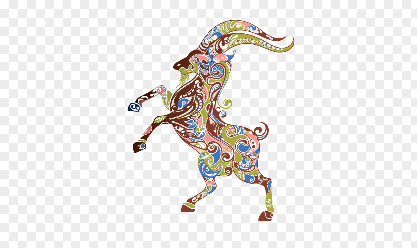 Goat Animal Pattern PNG