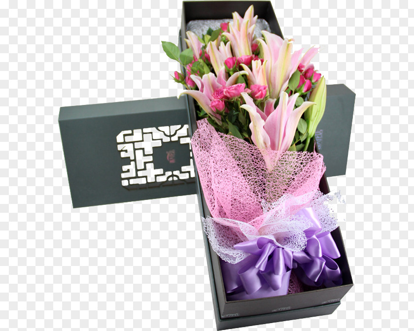 Pink Lily Floating Material Floral Design Lilium Flower PNG
