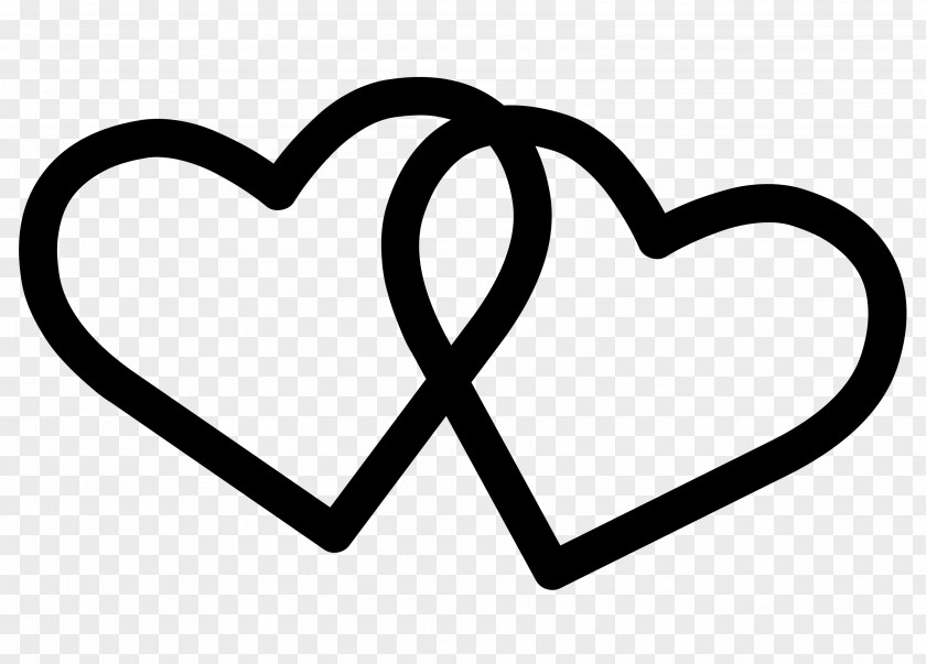 Blackandwhite Line Art Love Background Heart PNG