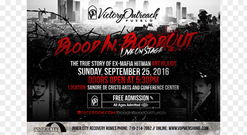 Blood In Out Flyer Brand PNG