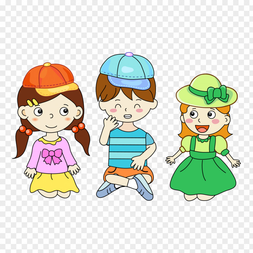 Cartoon Children Child Picnic Illustration PNG