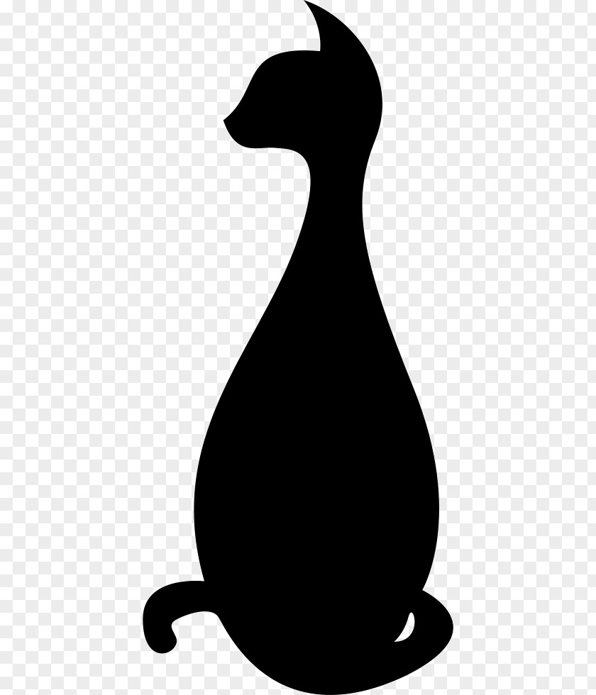 Logical Silhouette Duck Cat Kitten Clip Art PNG