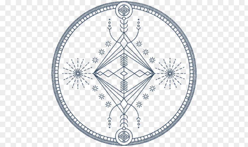 Sacred Geometry Circle Symbol PNG