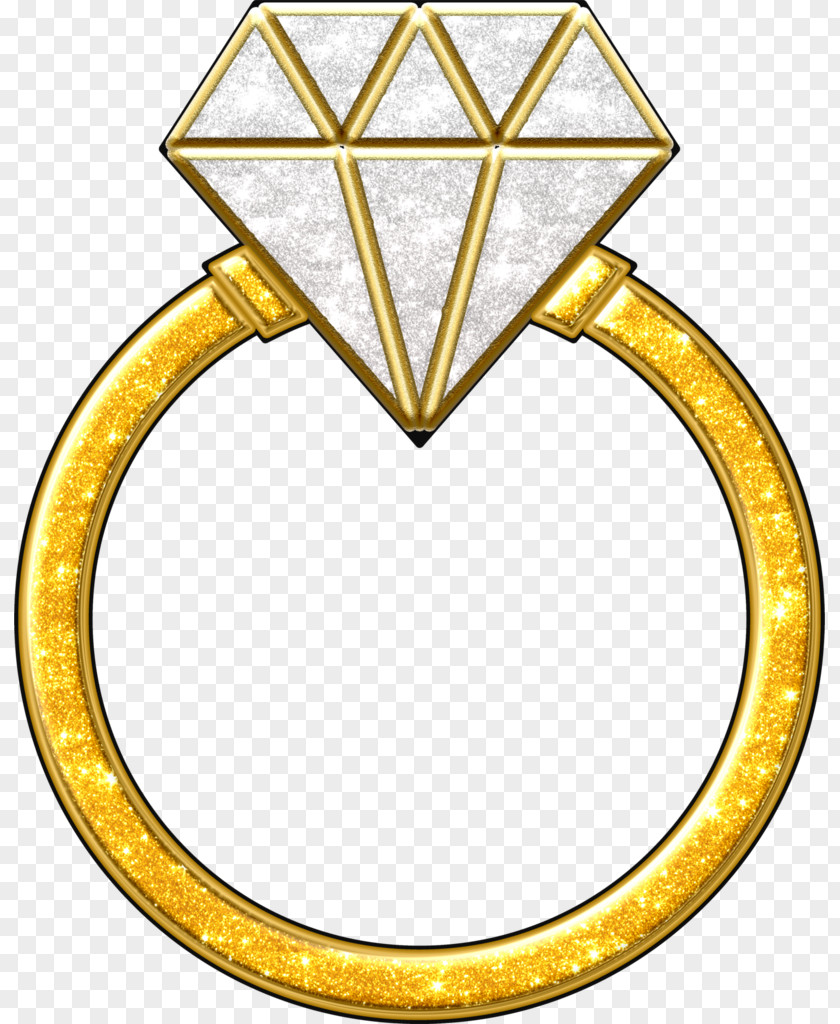Yellow Gold Wedding Engagement PNG