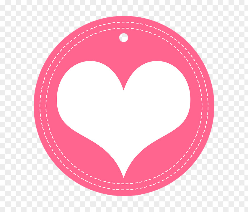 Heart Sticker Label Clip Art PNG