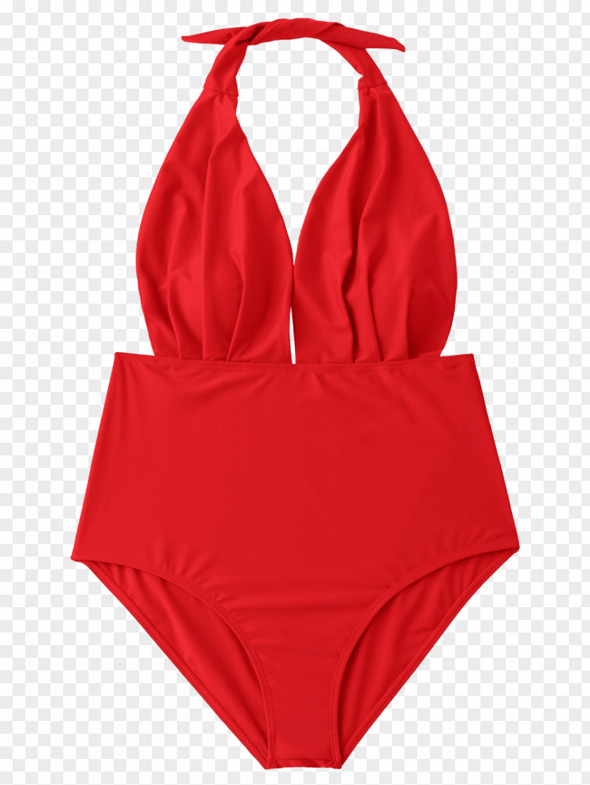 Plus-size Clothing One-piece Swimsuit Neckline Waist PNG