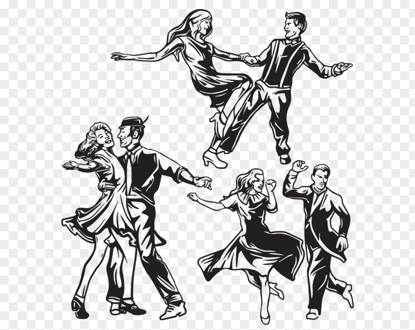 Silhouette Tap Dance Clip Art Illustration Salsa PNG