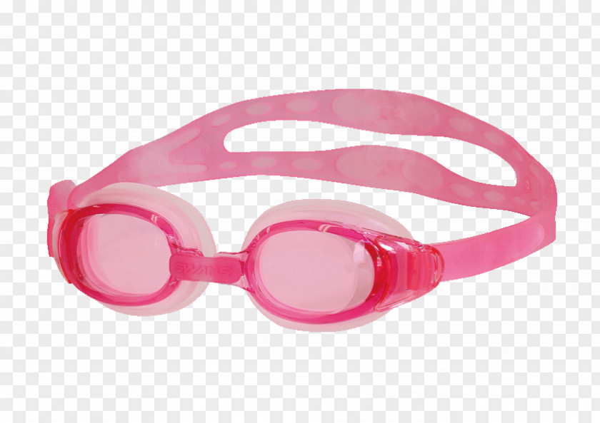 Swimming Goggles Glasses Plavecké Brýle Pink PNG