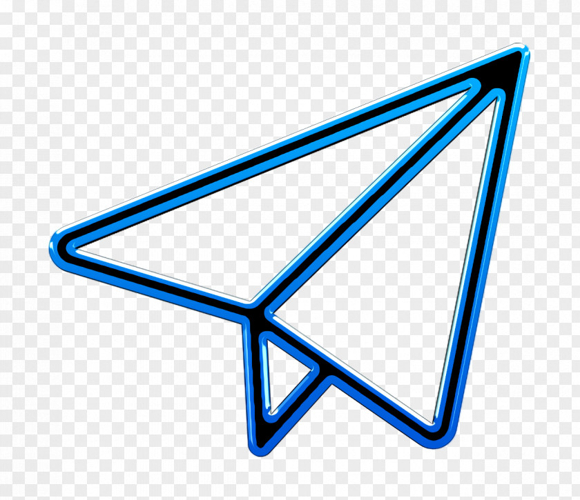 Triangle Paper Plane Icon Send Interface Assets PNG