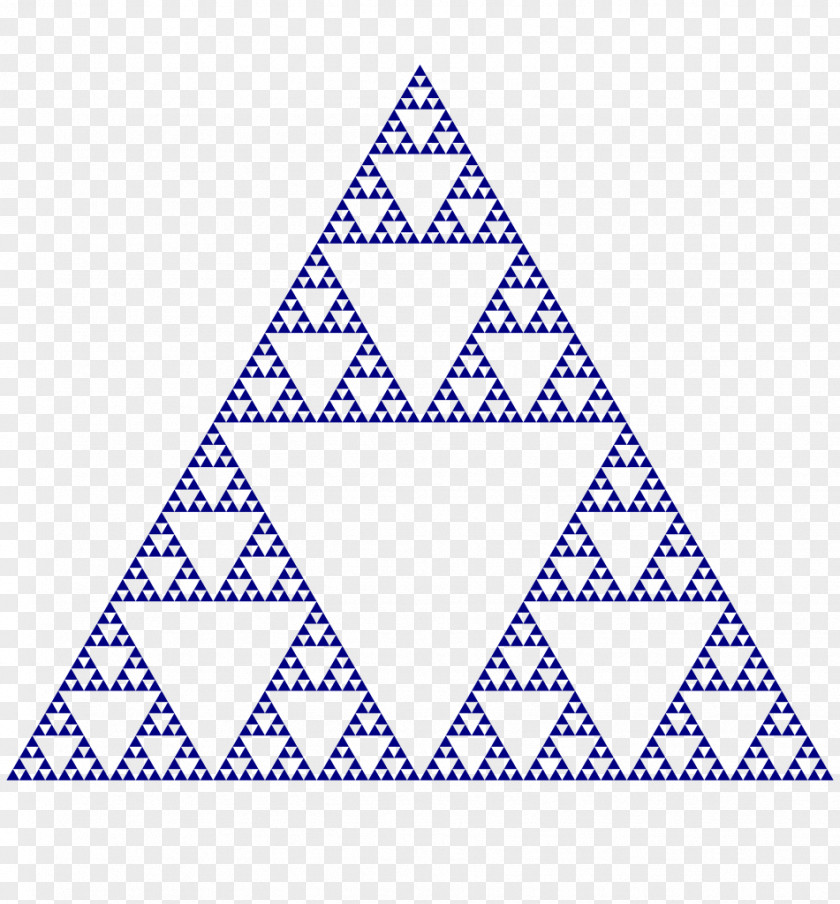 Triangle Sierpinski Fractal Mathematics Pascal's PNG