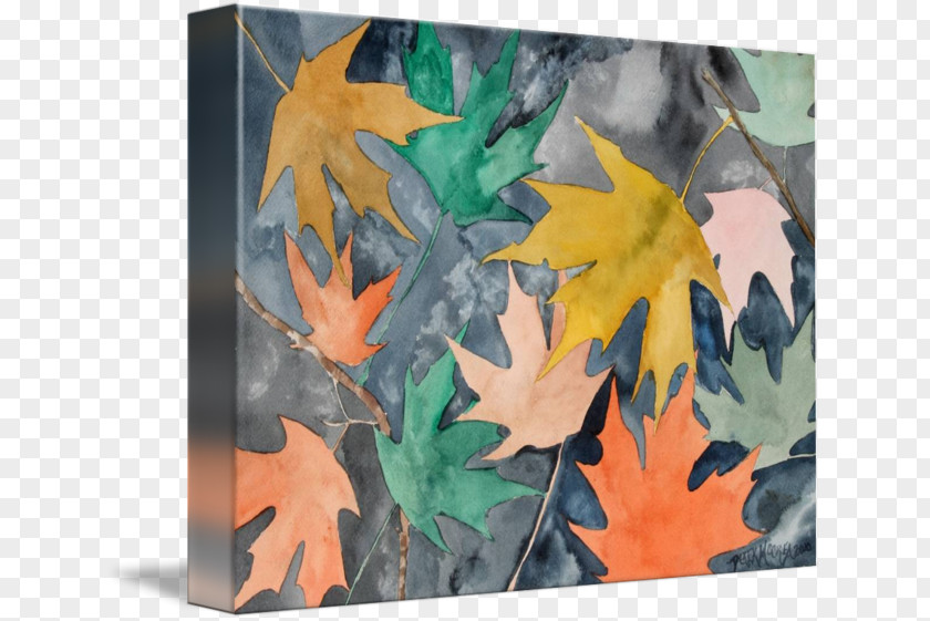 WATERCOLOR LEAF Maple Leaf Tree Plant Painting PNG