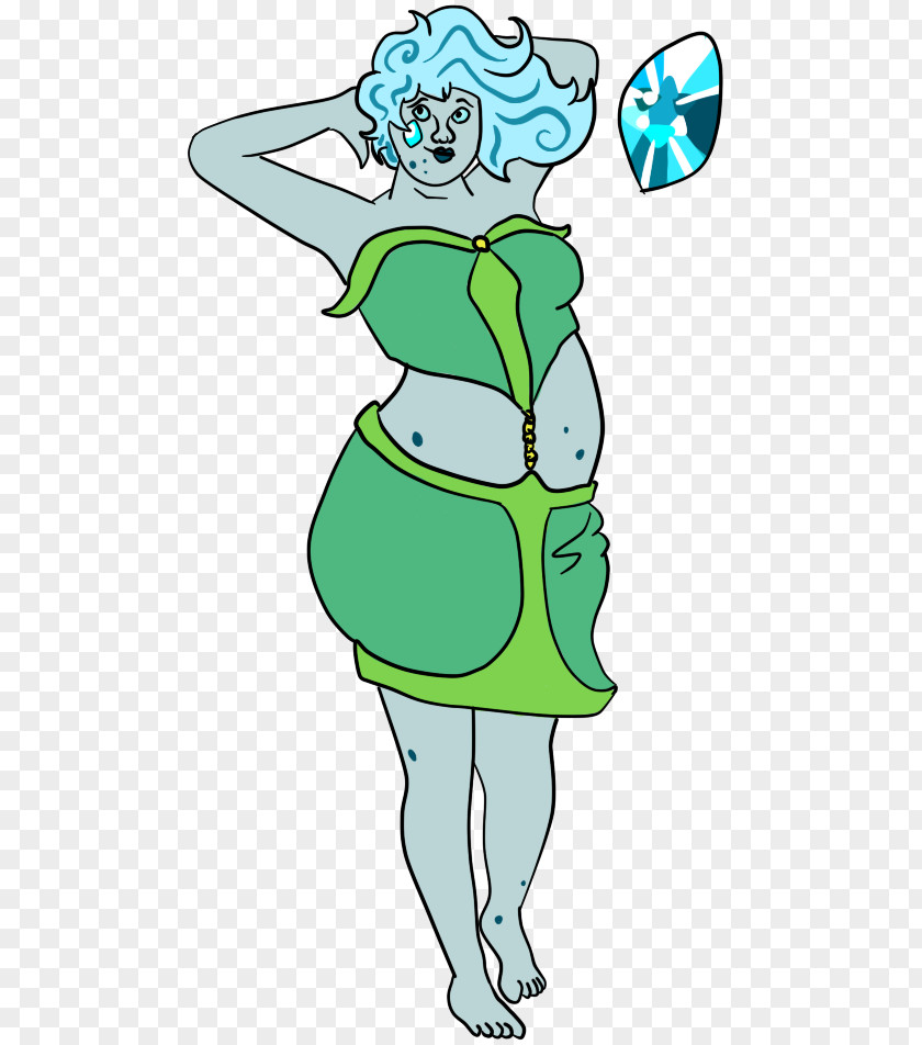 Zircon Green Blue Gemstone PNG