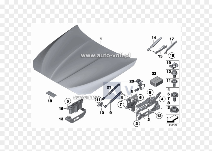 Bmw BMW 5 Series (F10) Car Hood PNG