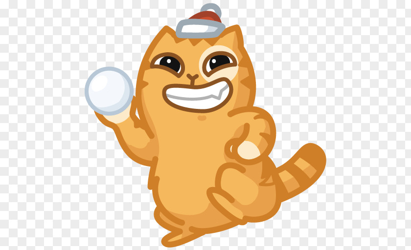 Sticker Telegram VKontakte Peach Cat PNG