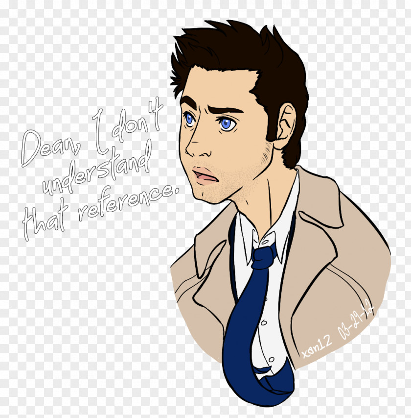 Supernatural Castiel Art PNG