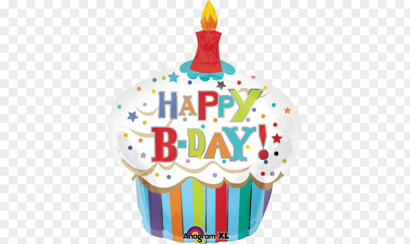 Balloon Cupcake Mylar Birthday BoPET PNG