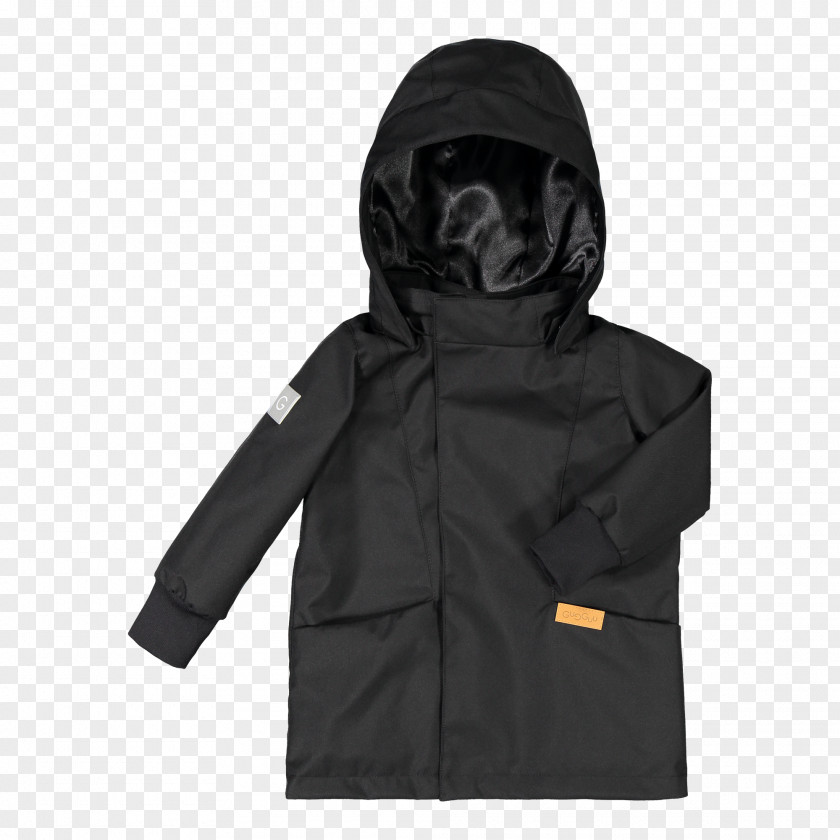 Black Jacket Hoodie Outerwear Pocket Coat PNG