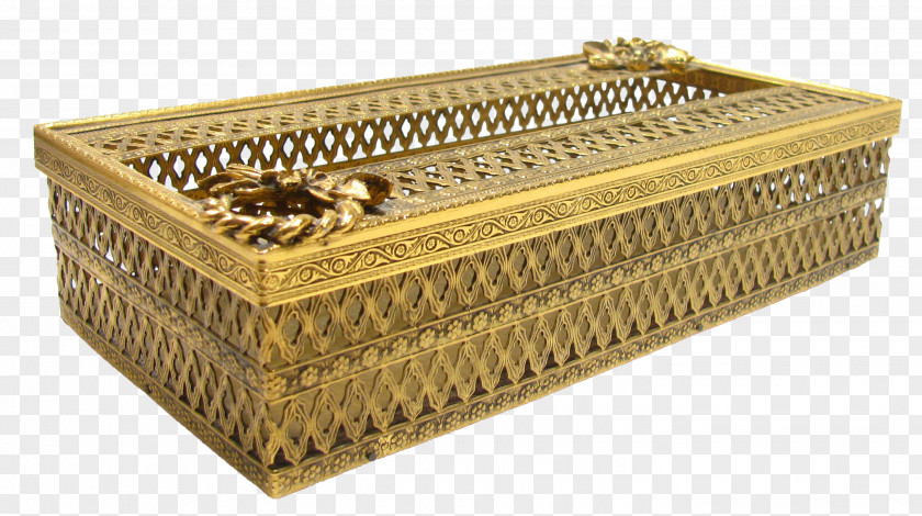 Gold Material Basket PNG