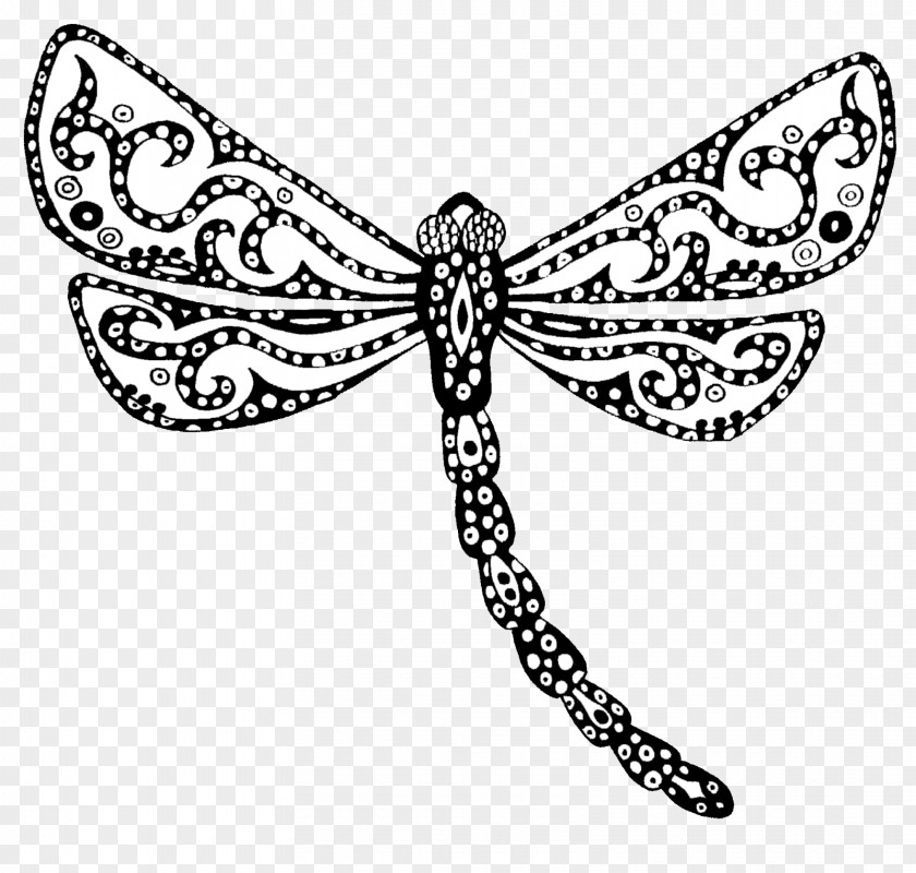 Dragonfly Drawing Doodle Line Art PNG