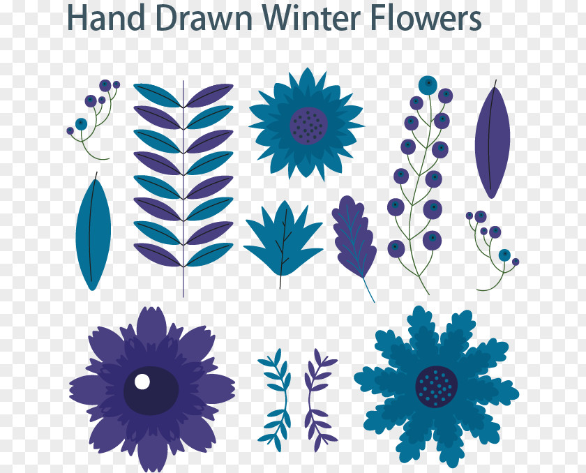 Winter Flowers Flower Clip Art PNG