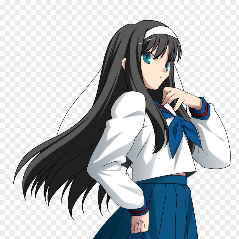 Black Hair Tsukihime Melty Blood Akiha Tohno Shirou Emiya Fate/stay Night PNG