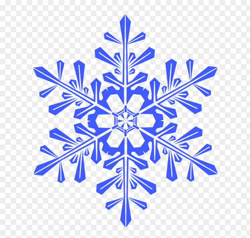 Blue Snowflake Winter Child Rubber Stamp PNG