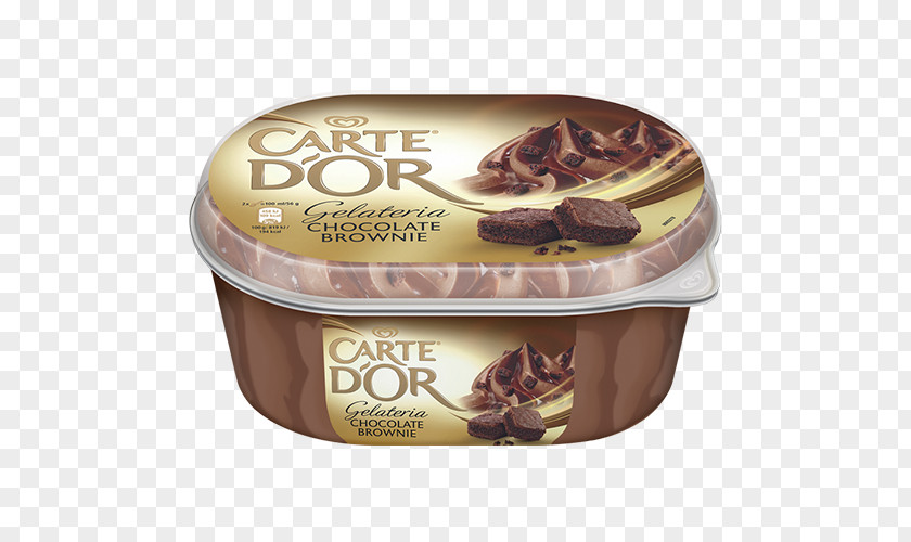 Chocolate Brownies Ice Cream Brownie Milk Carte D'Or PNG