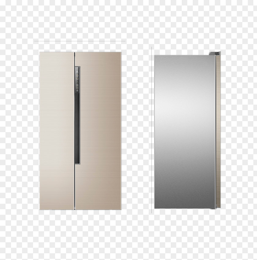 On The Front Door And Side Of Refrigerator Gratis Home Appliance PNG