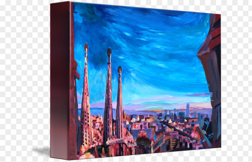 Sagrada Familia Família Painting Gallery Wrap Canvas Art PNG