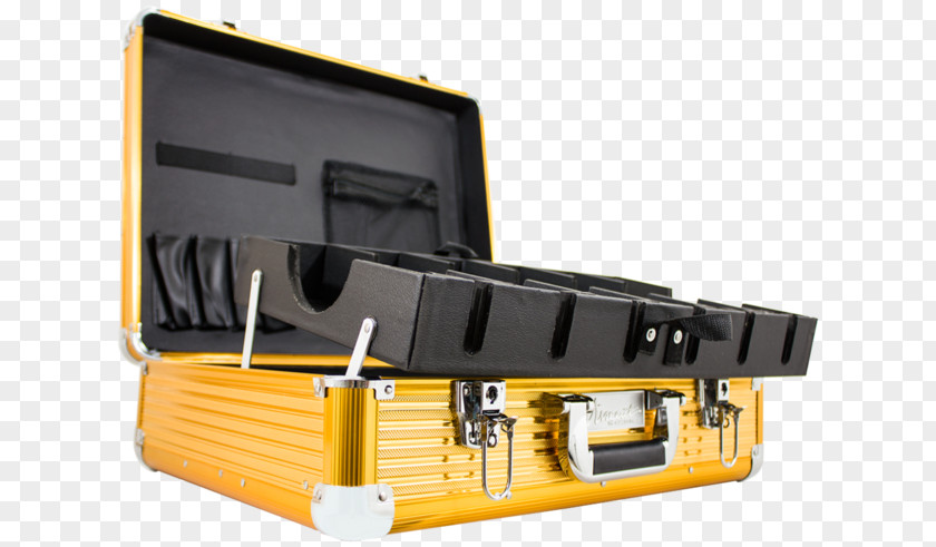 Barber Supplies Vincent Large Mastercase Gold Tool Travel PNG