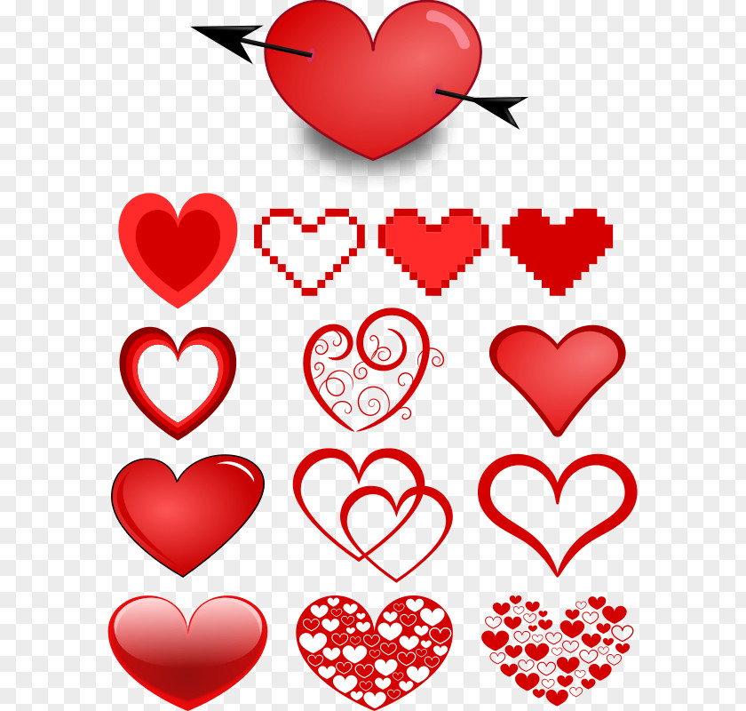 Variety Clipart Heart Clip Art PNG