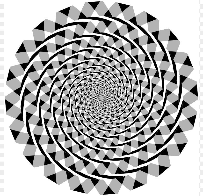 Checkerboard Clipart Fraser Spiral Illusion Optical Circle PNG