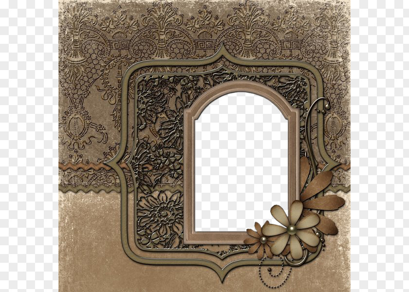Continental Brown Frame 02 Picture Download PNG