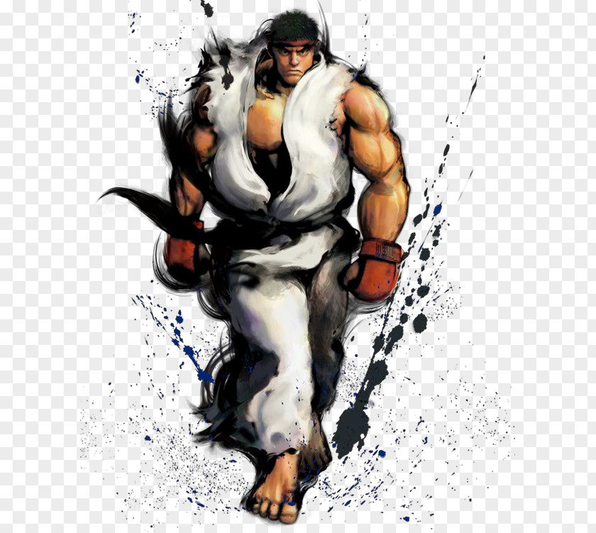 Fighting Super Street Fighter IV Ryu Akuma V PNG