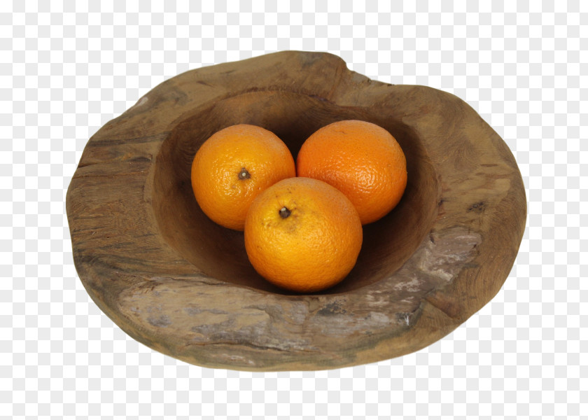 Fruit Bowl Bacina Clementine Kayu Jati Wood PNG