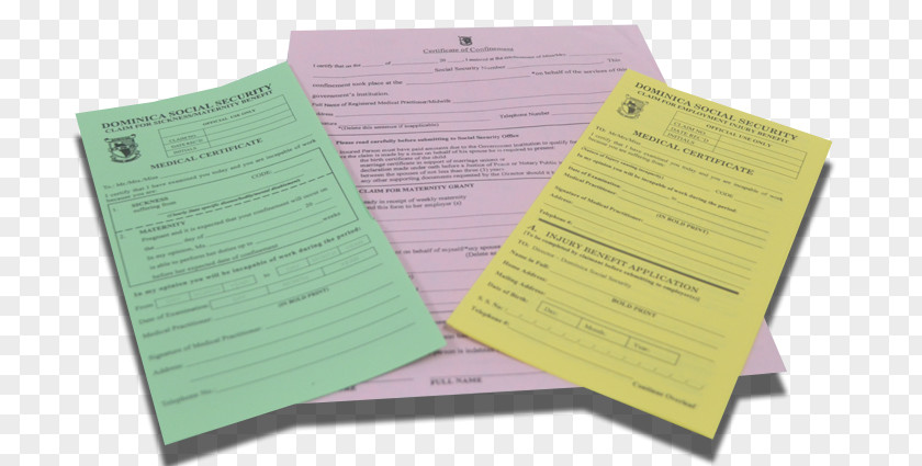 Social Security Paper PNG