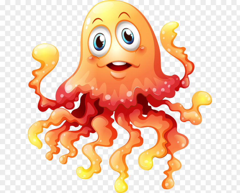 Animation Jellyfish Stock Photography PNG