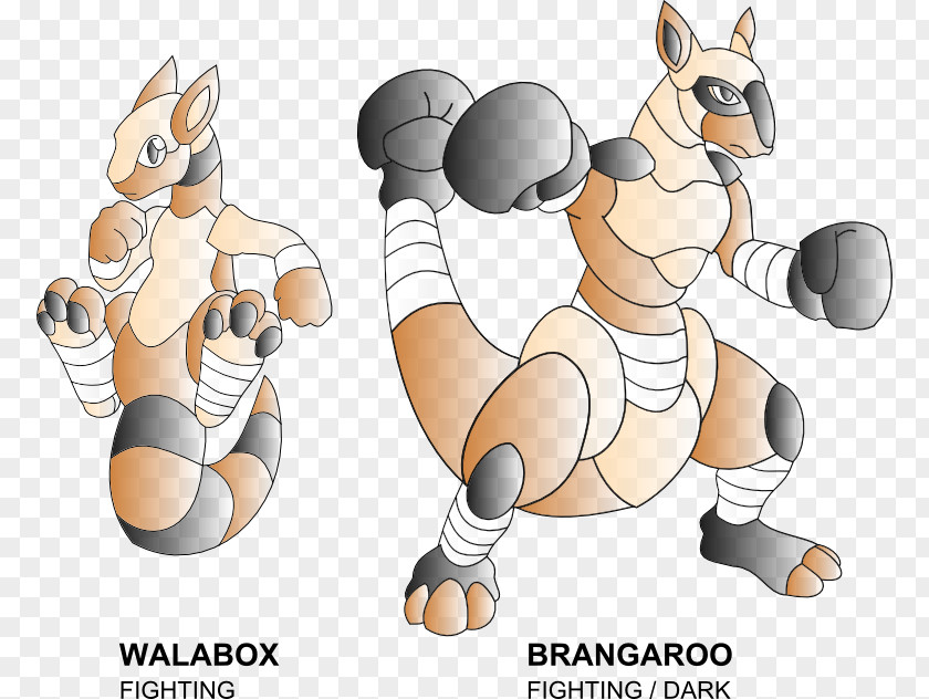 Boxing Kangaroo Digital Art PNG