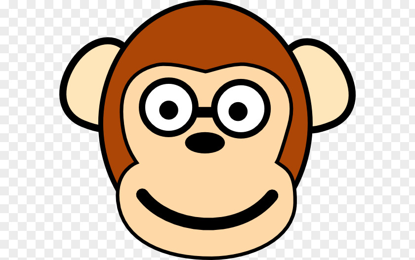 Glass Cartoon Ape Clip Art Monkey Primate Vector Graphics PNG