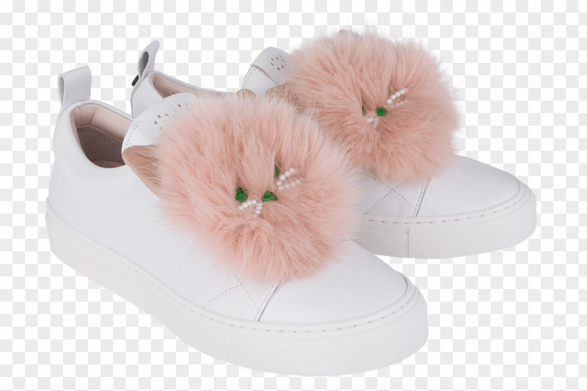 Pink Cat Fake Fur Slipper Portugal PNG
