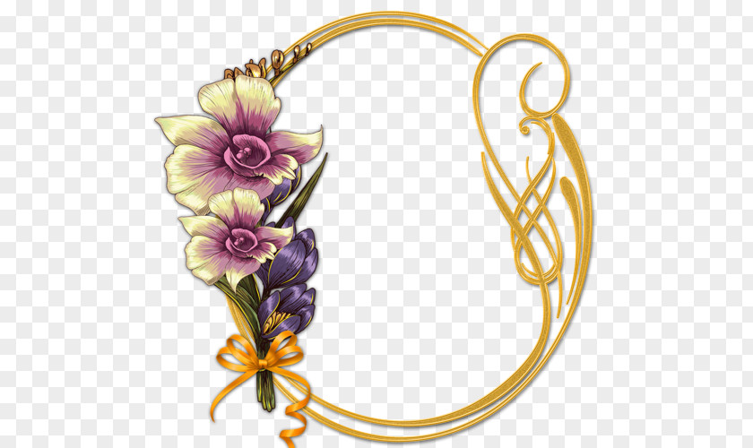 Purple Floral Design Lilac Body Jewellery PNG