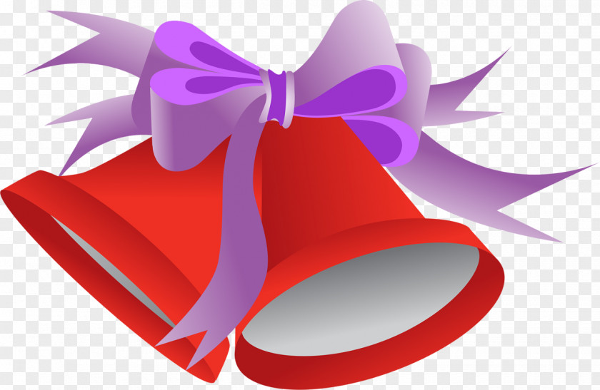 Bell Red Christmas Day Magenta Gift PNG