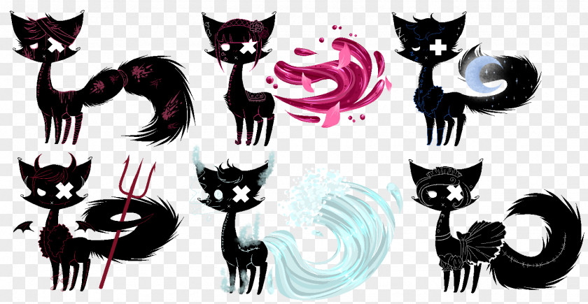 Shadow Norwegian Forest Cat Kitty Pryde Kitten Drawing Black PNG