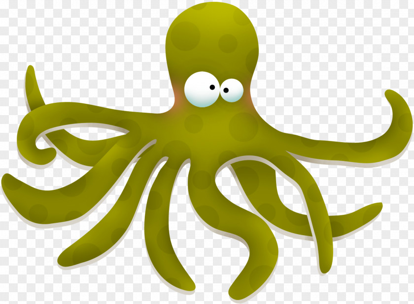 Urtica Cartoon Giant Pacific Octopus Clip Art Image PNG